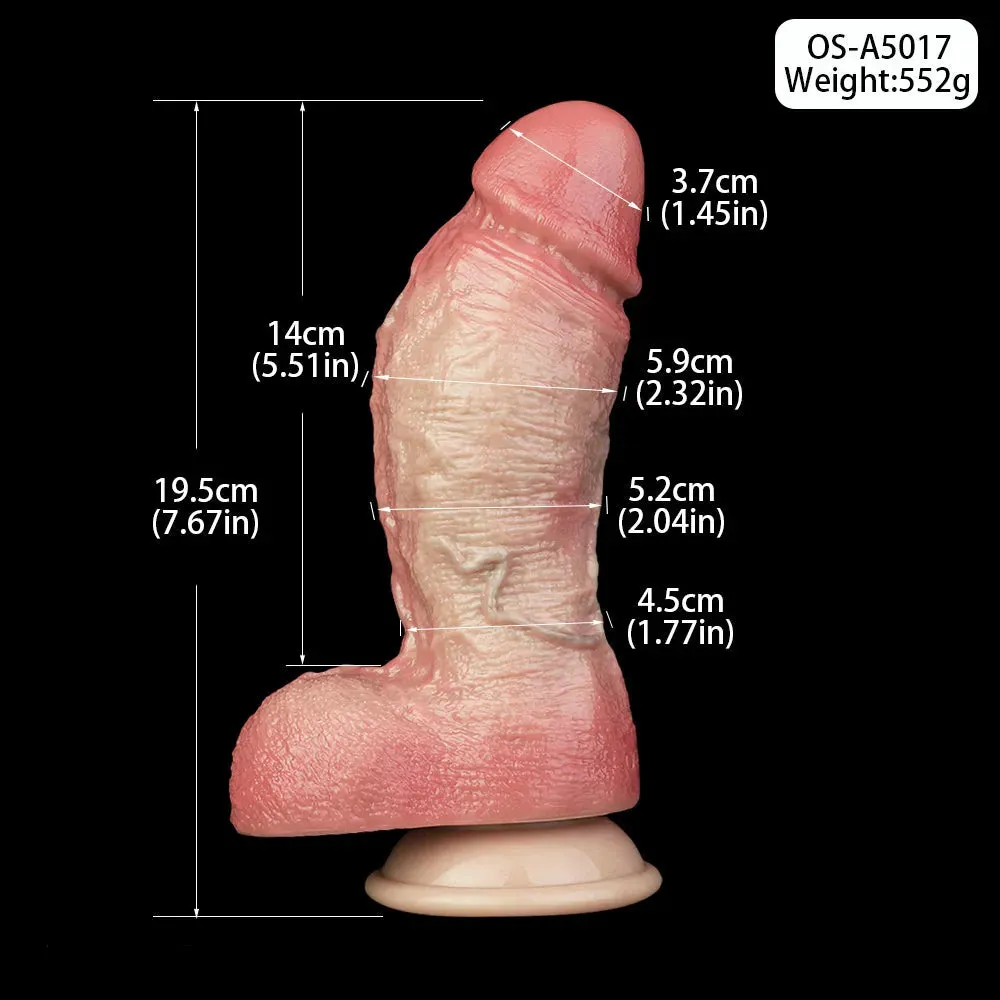 Dual-layer High-end Silicone Thick Dildo