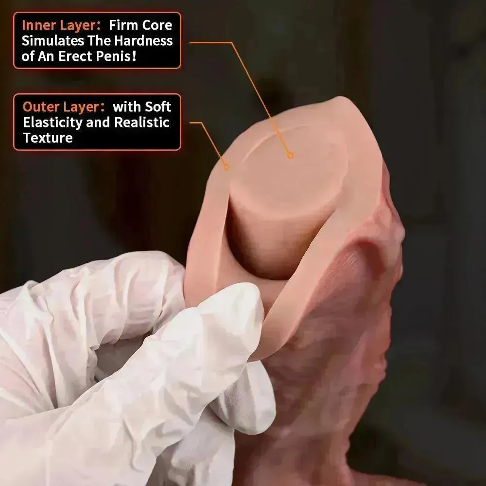 Dual-layer High-end Silicone Thick Dildo