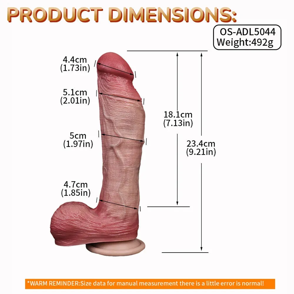 Dual-layer Silicone Real Life Dildo