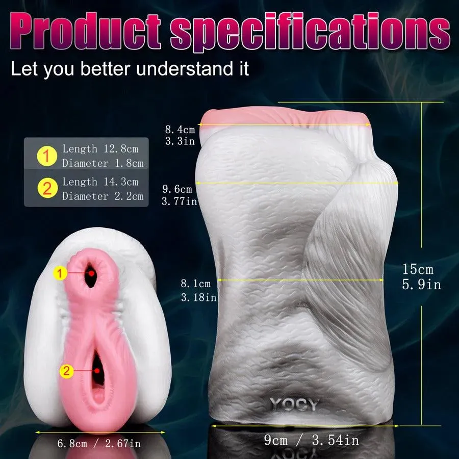 Dual Stimulation Silicone Horse Pussy