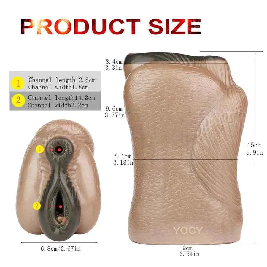 Dual Stimulation Silicone Horse Pussy