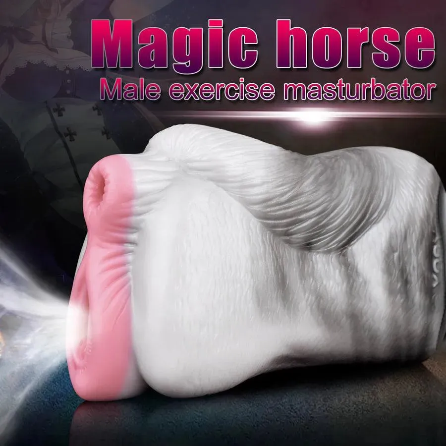 Dual Stimulation Silicone Horse Pussy