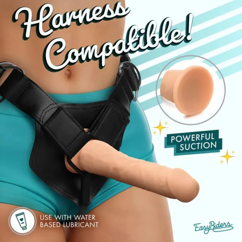 Easy Riders 7&quot; Silicone Dildo - Light