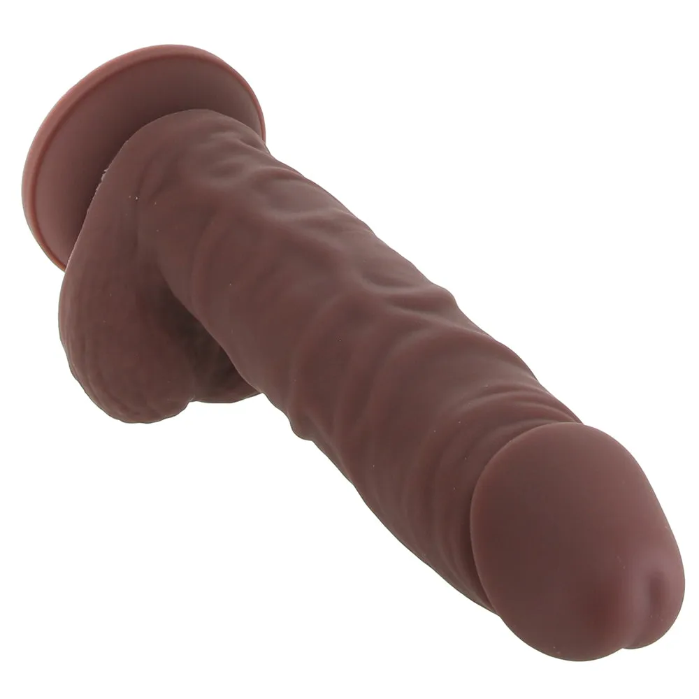 EasyRiders 7 Inch Silicone Dildo with Balls in Dark