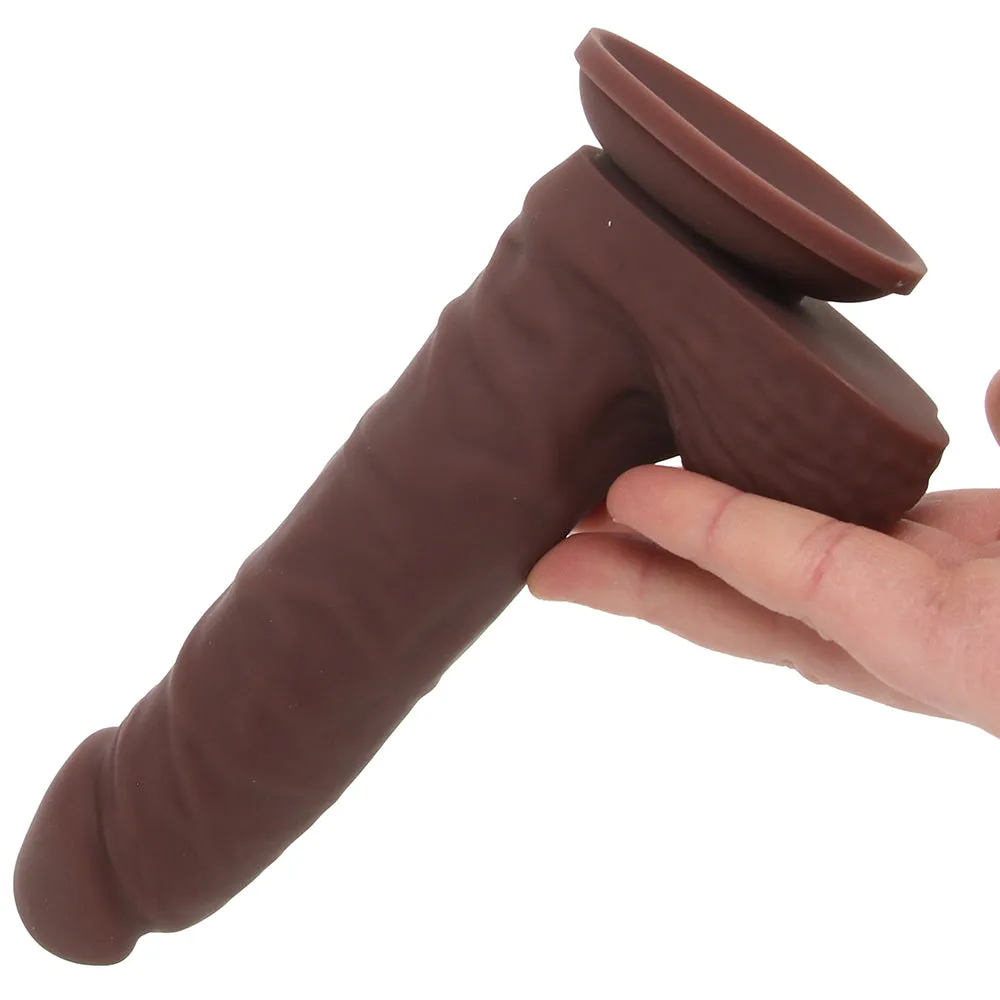 EasyRiders 7 Inch Silicone Dildo with Balls in Dark