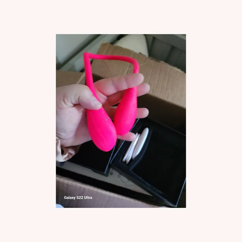 Elvie - 7 Speed Remote Control Mini Double Love Egg Vibrator 18 Inch Length