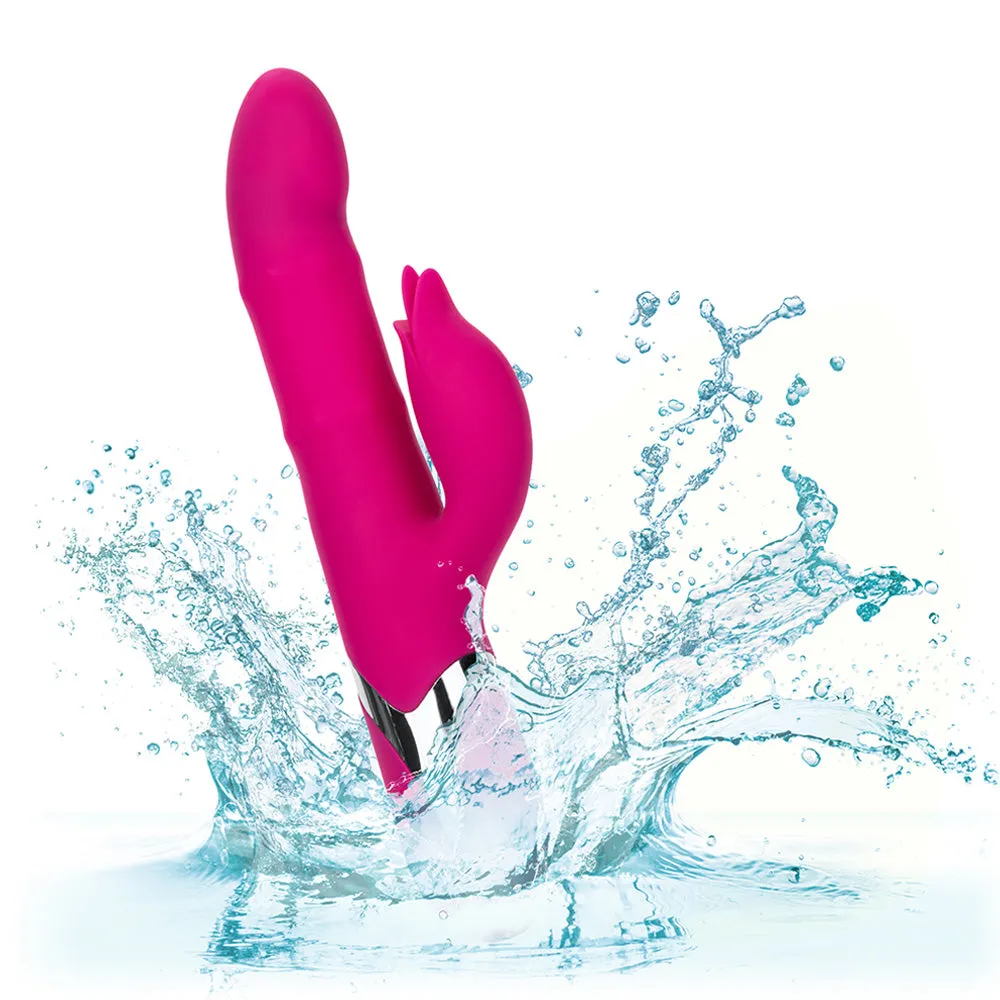 Enchanted Embrace Thrusting Rabbit Vibrator With Rolling Beads