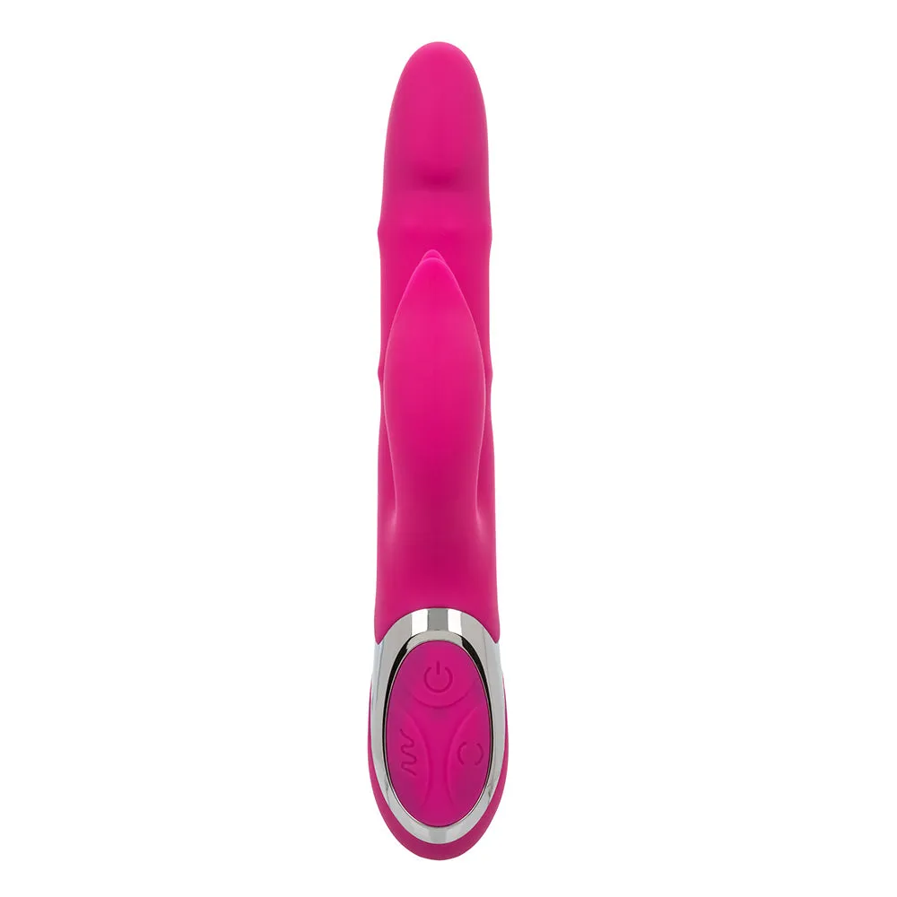 Enchanted Embrace Thrusting Rabbit Vibrator With Rolling Beads