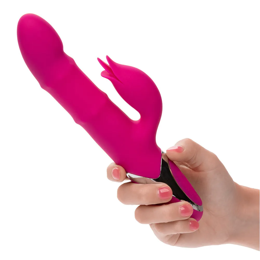 Enchanted Embrace Thrusting Rabbit Vibrator With Rolling Beads