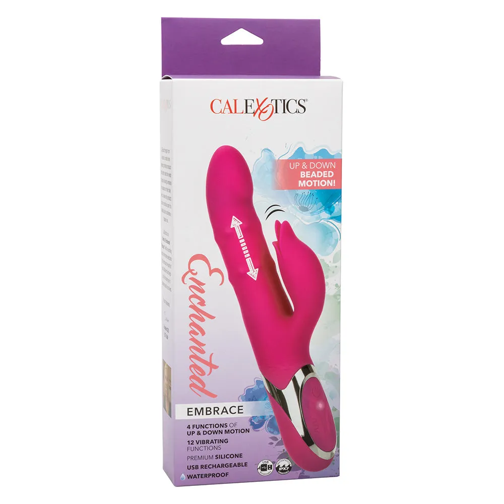Enchanted Embrace Thrusting Rabbit Vibrator With Rolling Beads