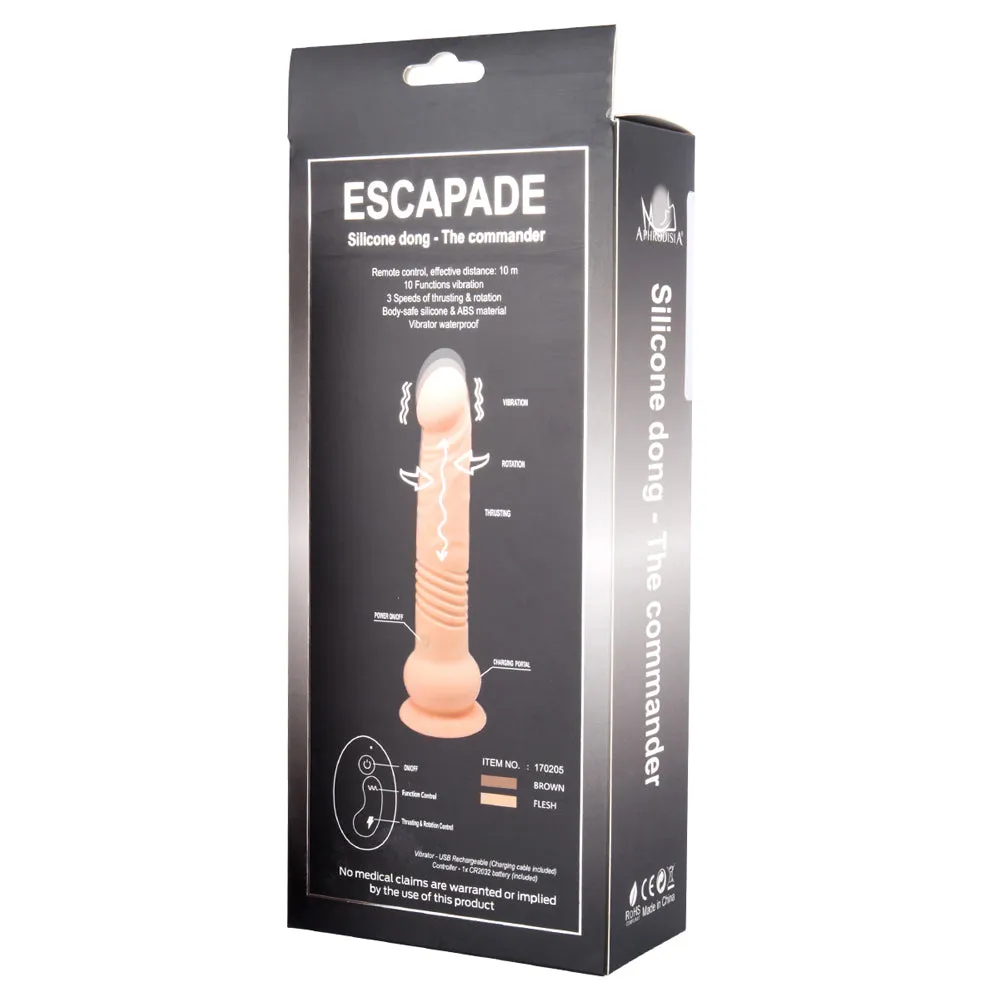 Escapade Commander 7" Thrusting & Rotating Silicone Dildo
