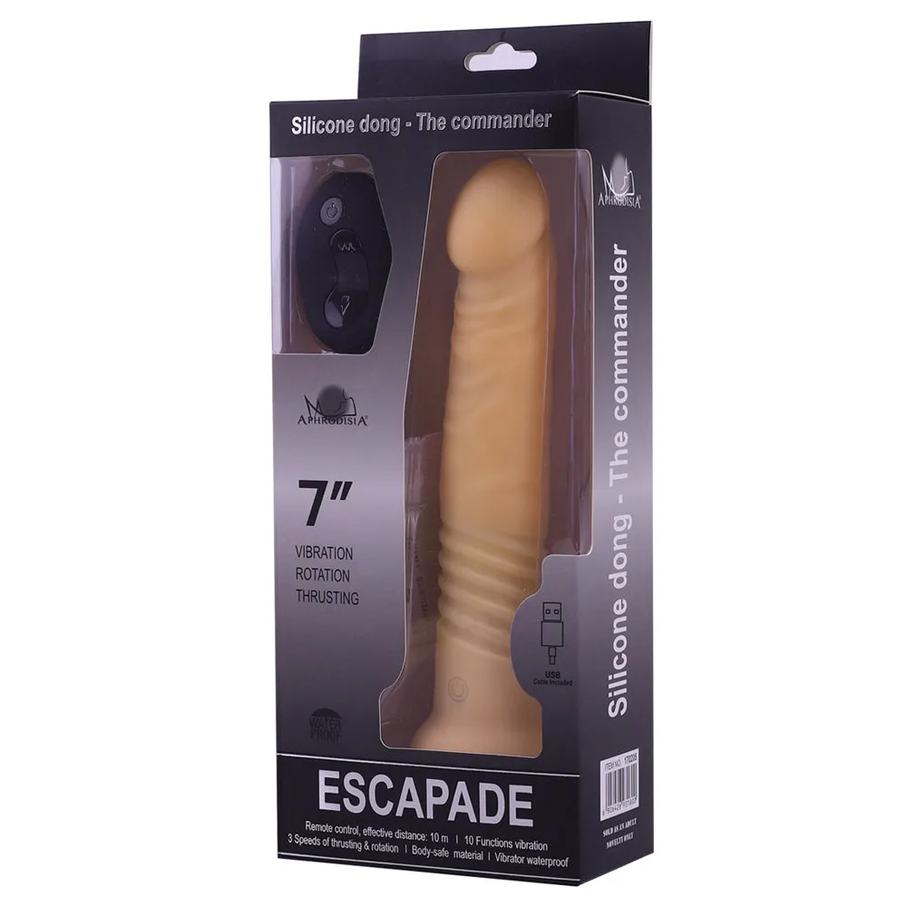 Escapade Commander 7" Thrusting & Rotating Silicone Dildo
