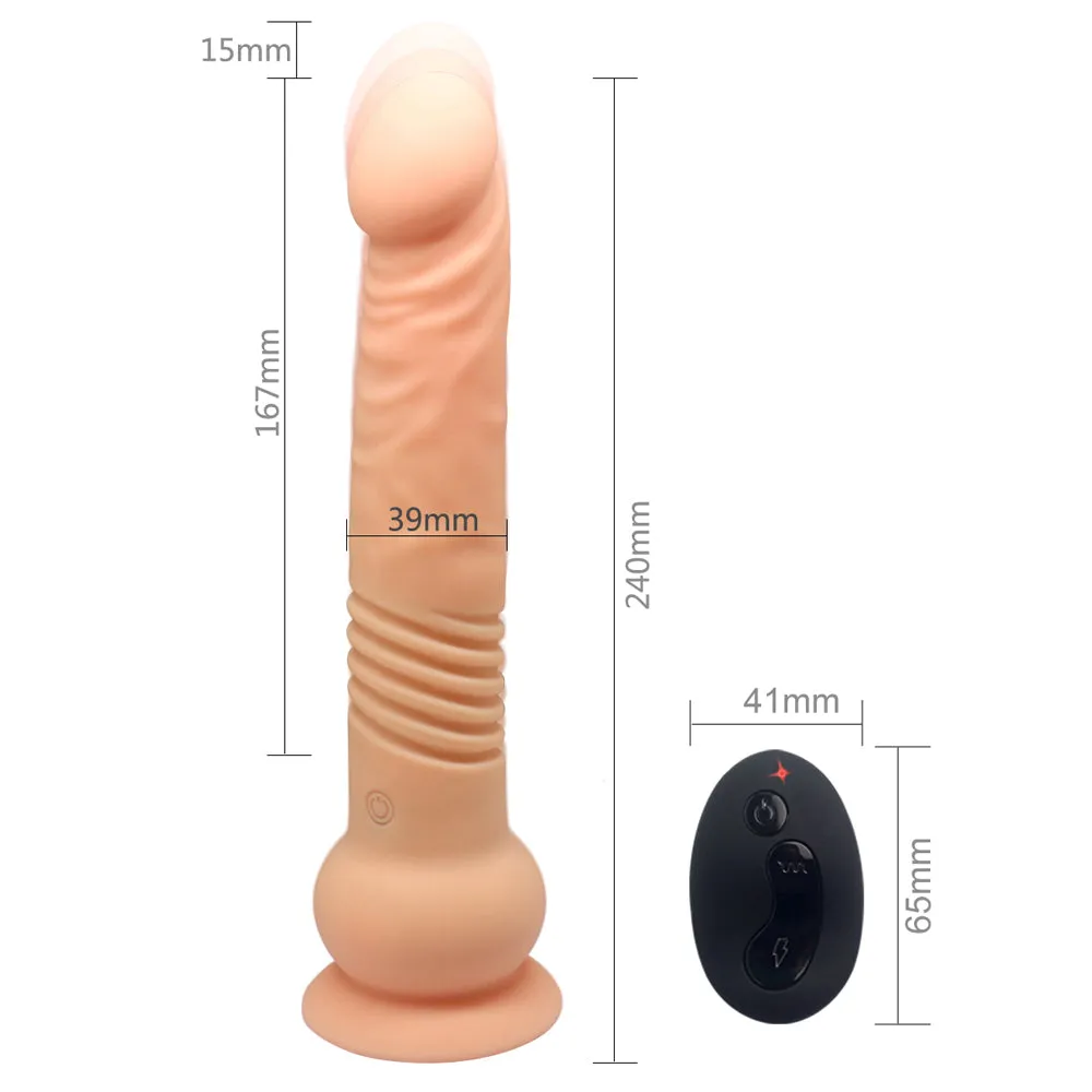 Escapade Commander 7" Thrusting & Rotating Silicone Dildo
