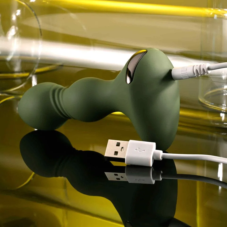 Evolved - Lieutenant Vibrating Anal Plug (Green)