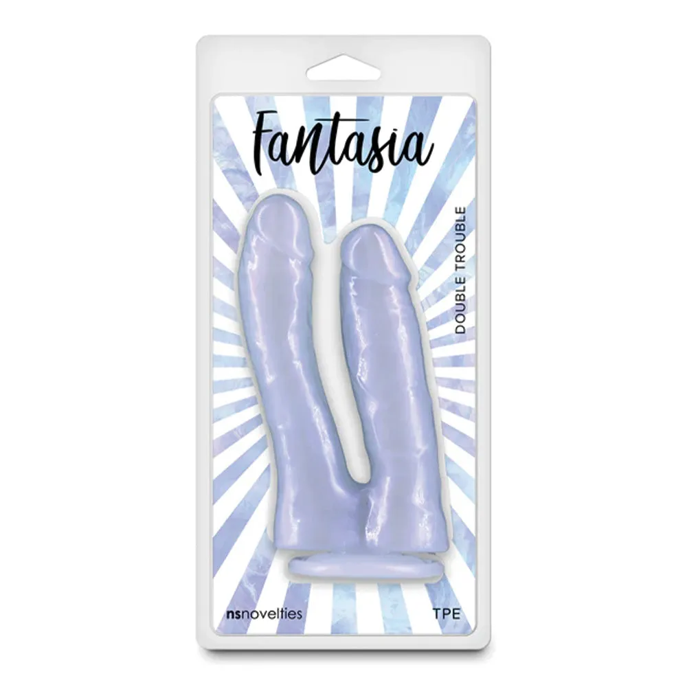 Fantasia Double Trouble DP Dildo With Suction Cup