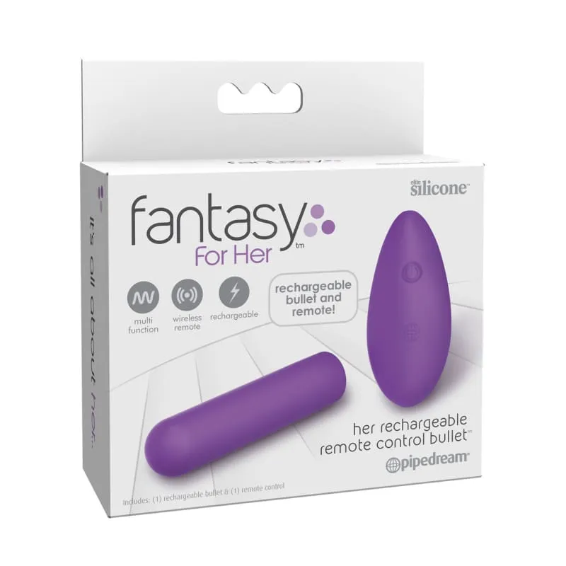 Fantasy for Her - Her Rechargeable Remote Control Bullet Purple