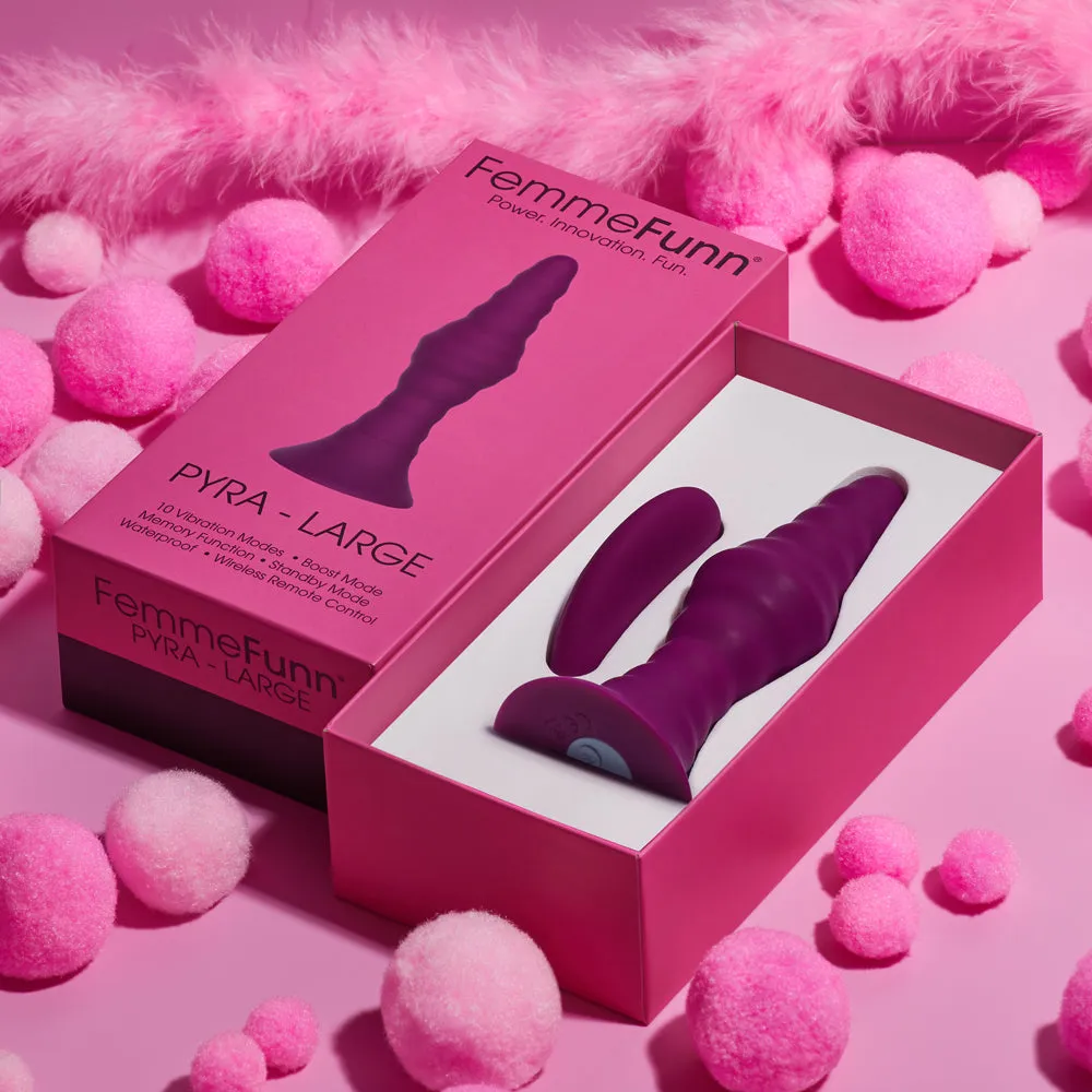 FemmeFunn Pyra Remote Control Vibrating Anal Plug - Large