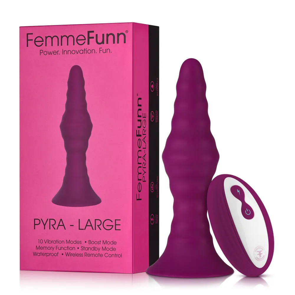 FemmeFunn Pyra Remote Control Vibrating Anal Plug - Large