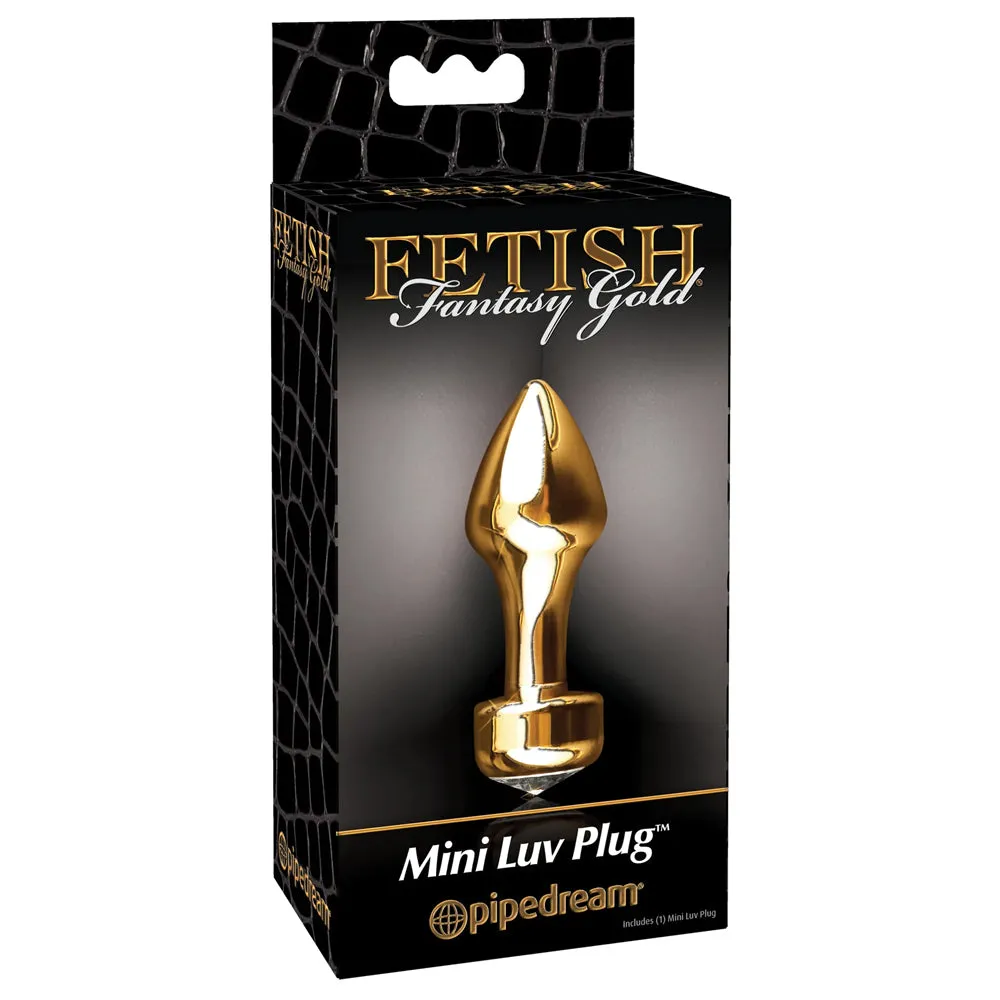 Fetish Fantasy Gold Metal Luv Butt Plug - Mini