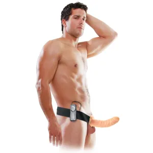 Fetish Fantasy Series 8" Vibrating Hollow Strap-On