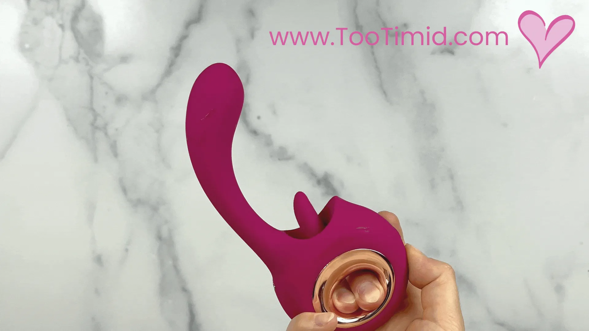 Flutter-Gasm Licking Tongue & G-Spot Dual Action Vibe - Powerful and Waterproof!