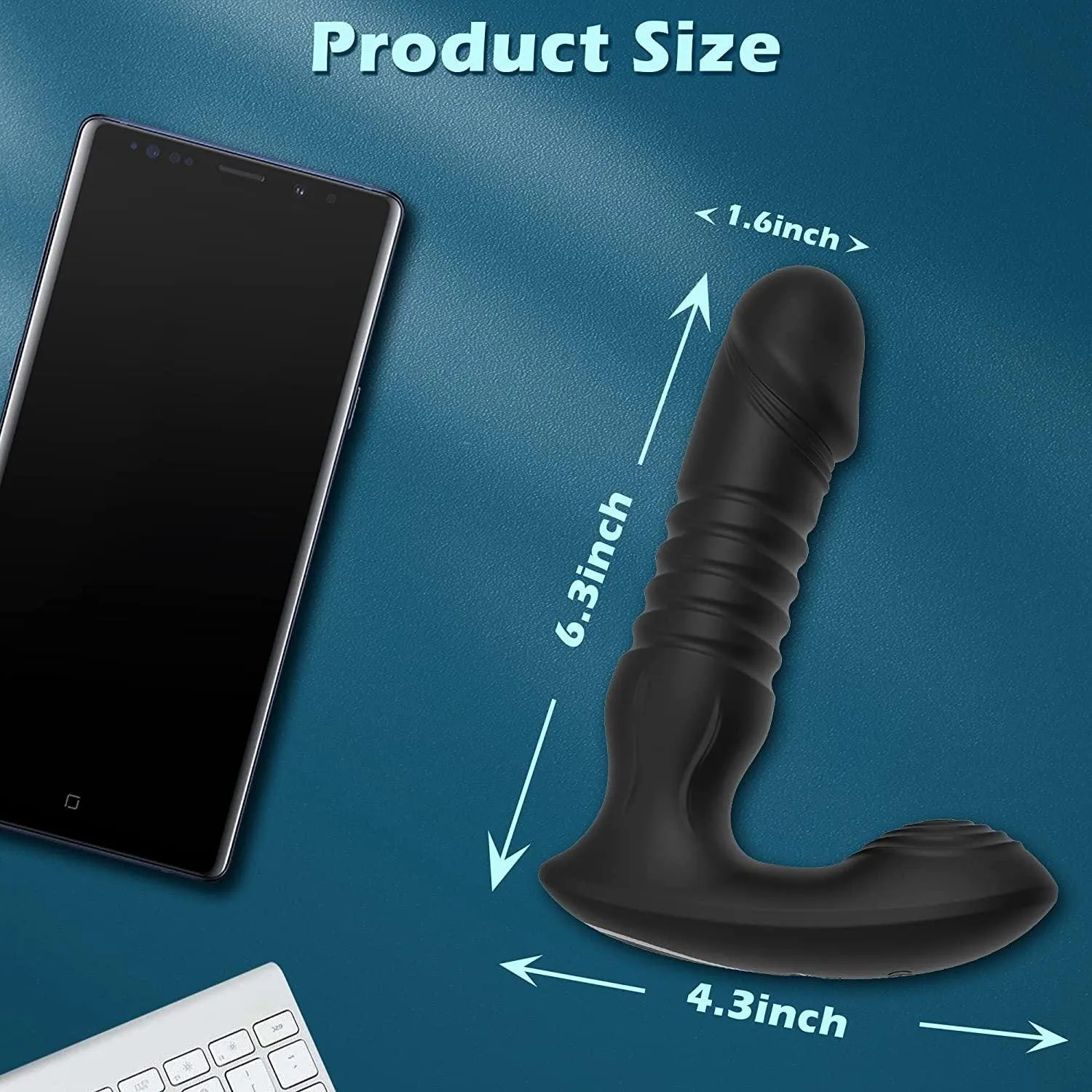 Fobono 7 Vibration 7 Thrusting App Control Anal Vibrator Prostate Massage