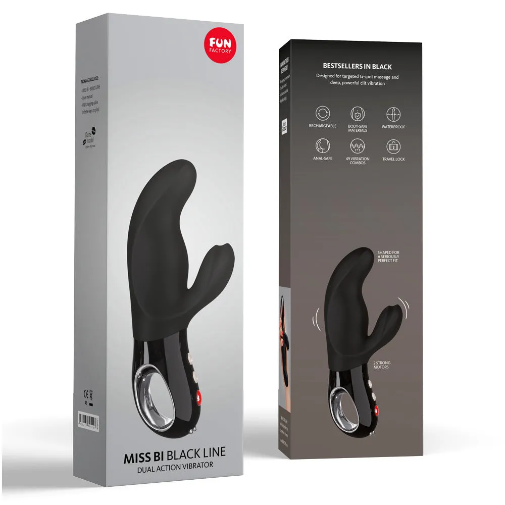 Fun Factory Miss Bi - Black Line Dual Vibrator