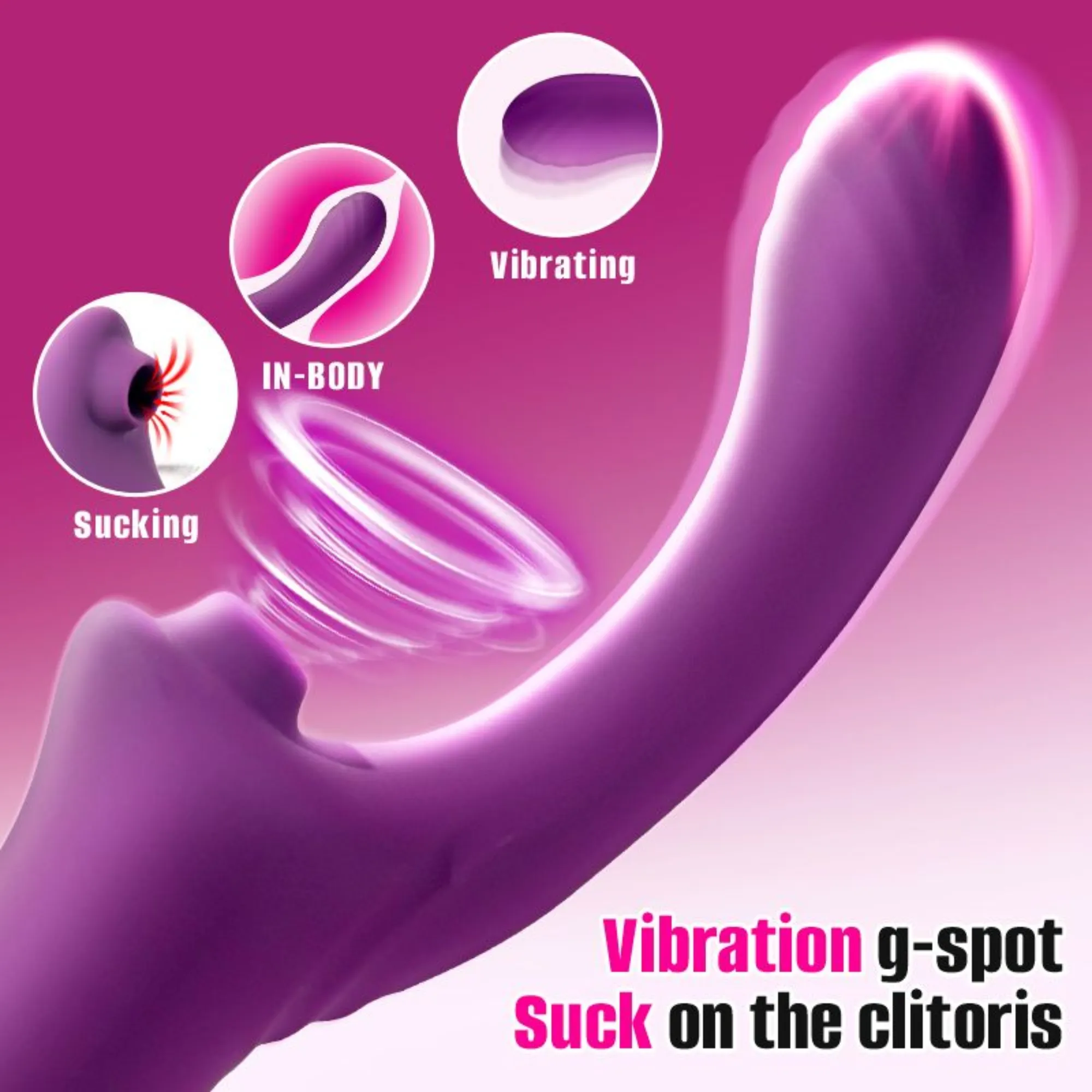 G-Spot Rabbit Vibrator with Suction