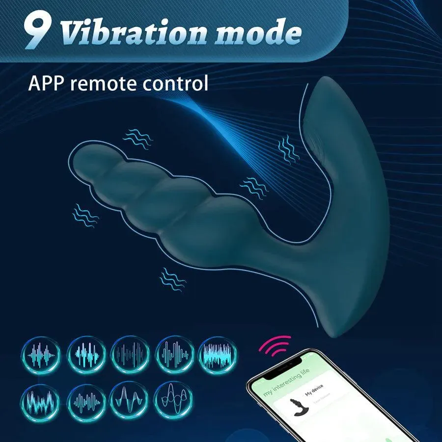 Gale APP Long Distance Dual Vibrating Prostate Massage Toy