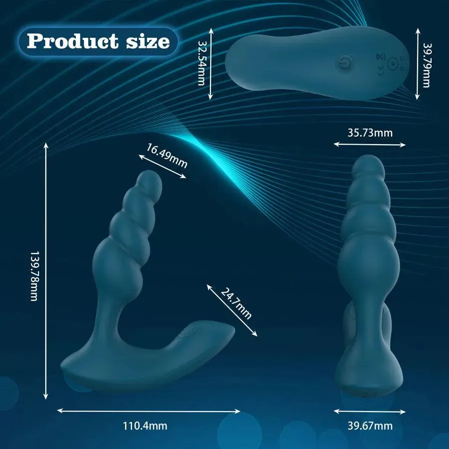 Gale APP Long Distance Dual Vibrating Prostate Massage Toy