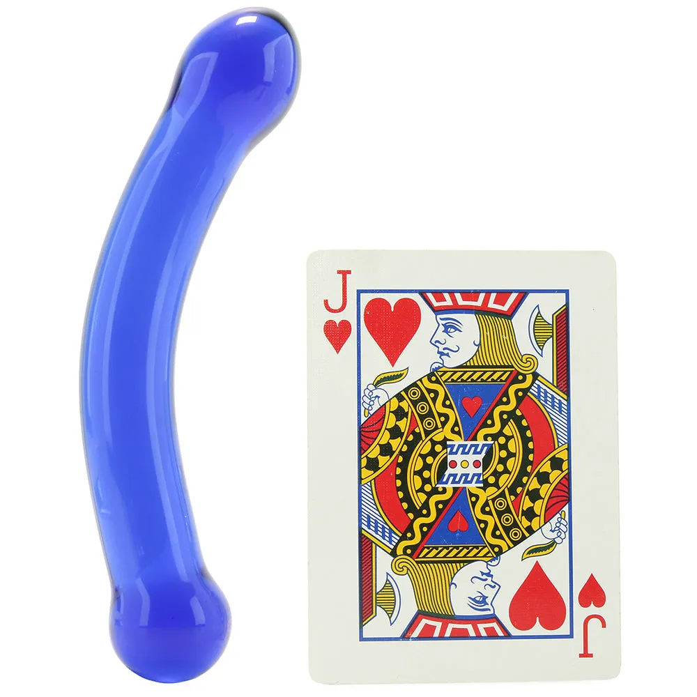 gläs 6 Inch Curved G-Spot Glass Dildo