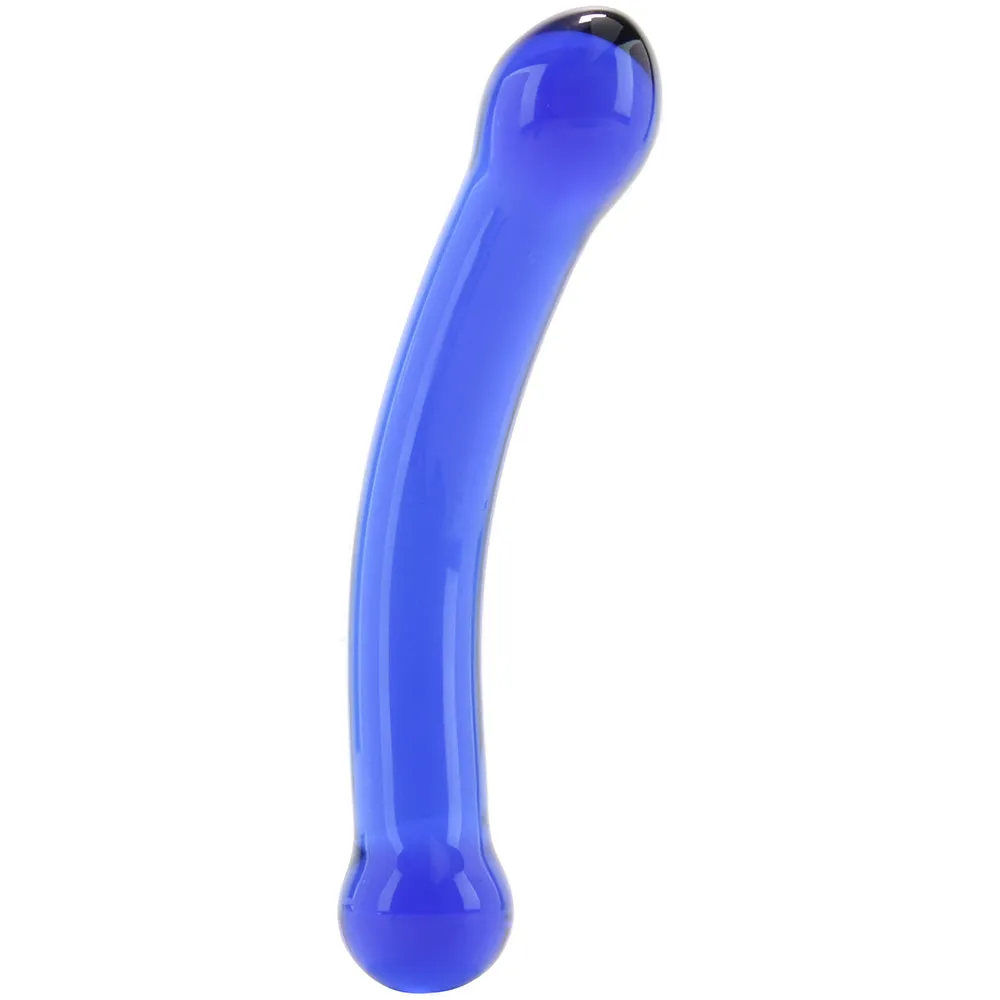 gläs 6 Inch Curved G-Spot Glass Dildo