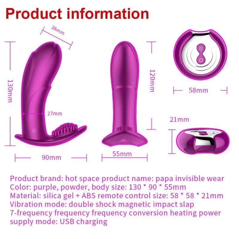 High Speed Magnetic Collision Panty Vibrator