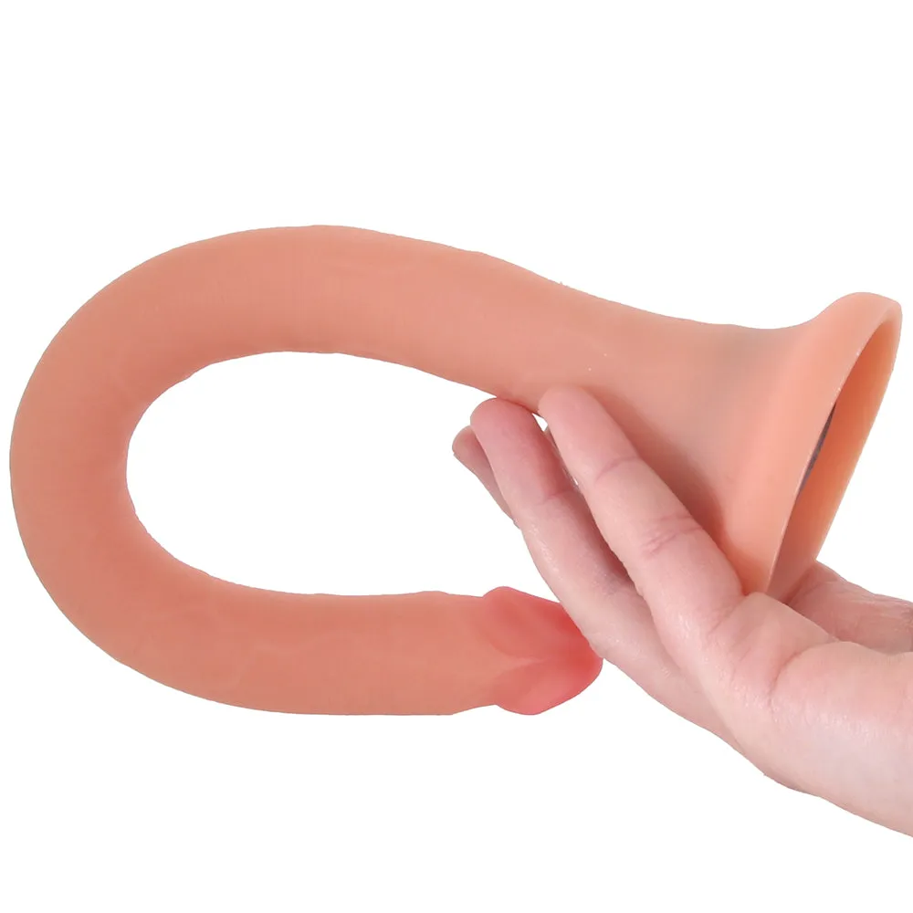 Hosed 12" Slim Realistic Silicone Enema Hose