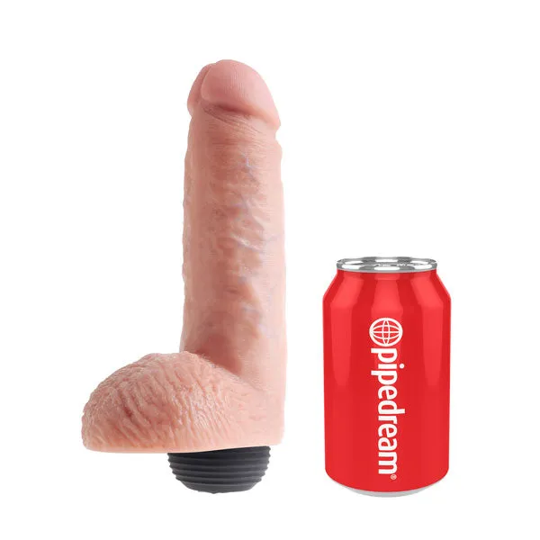 King Cock 8" Squirting Cock With Balls