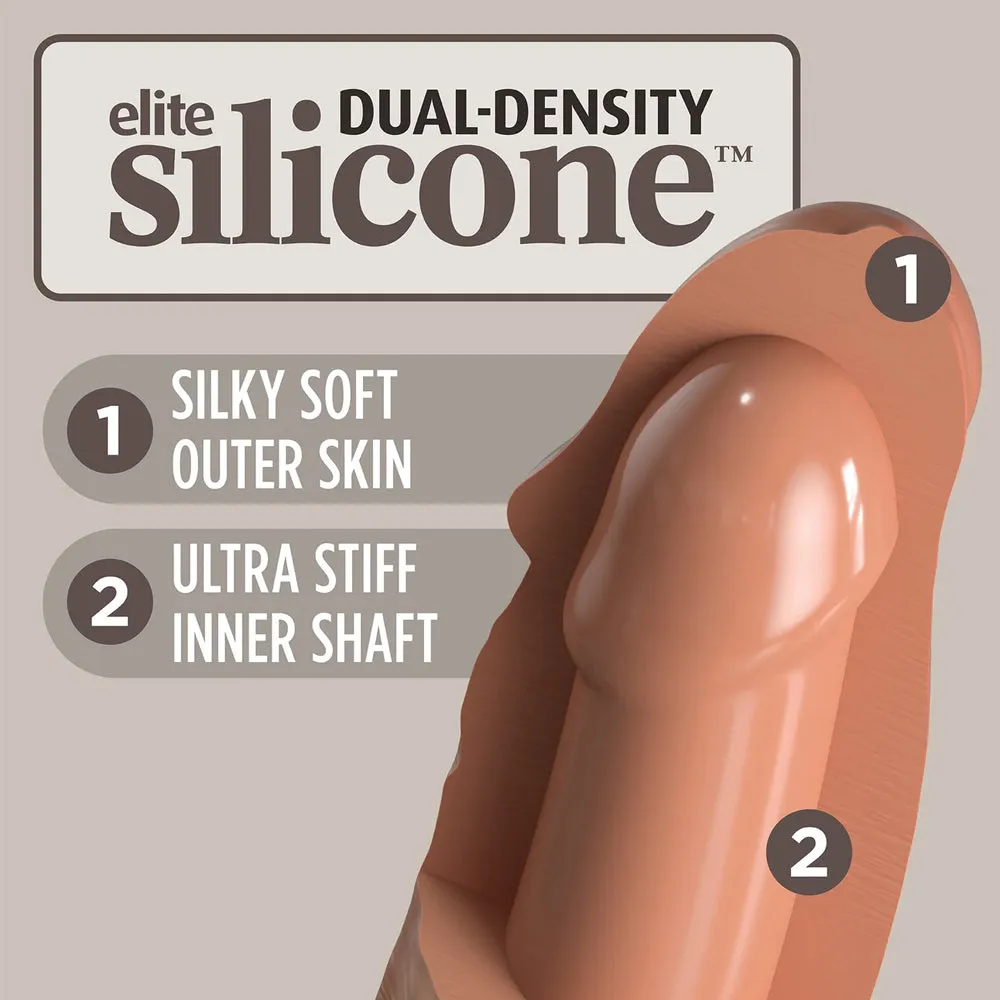 King Cock Elite Comfy Silicone Body Dock Harness & 7" Dildo Kit