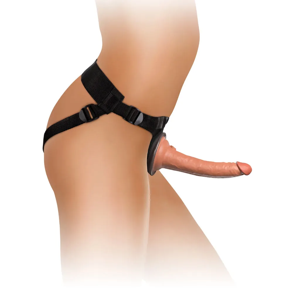 King Cock Elite Comfy Silicone Body Dock Harness & 7" Dildo Kit