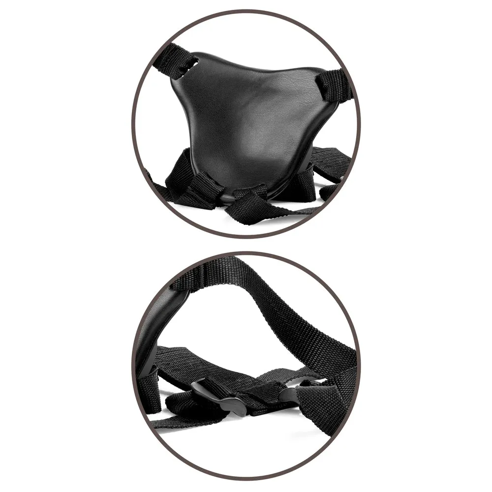 King Cock Elite Comfy Silicone Body Dock Harness & 7" Dildo Kit
