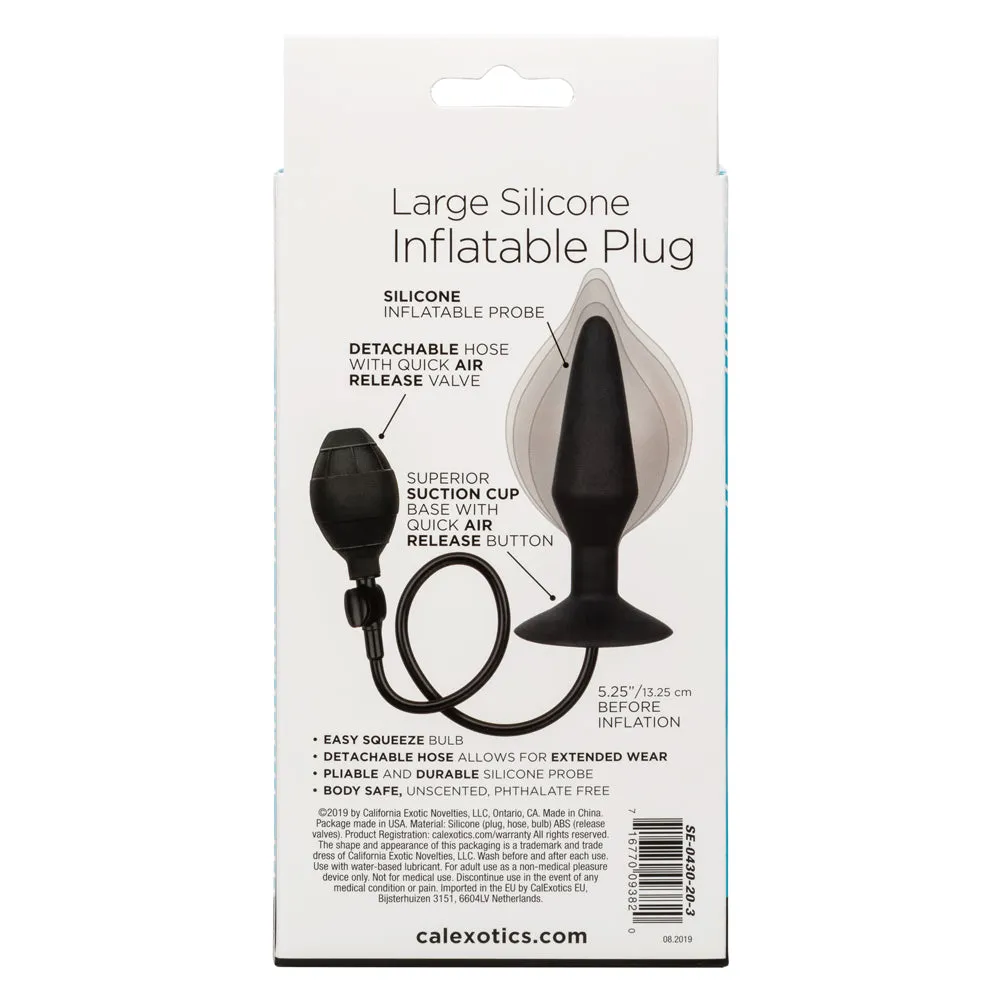 Large Silicone Inflatable Anal Plug