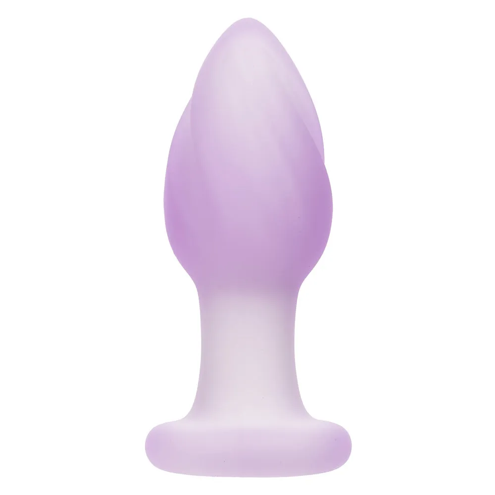 Lavender Haze Ridge Probe Vibrating Liquid Silicone Butt Plug