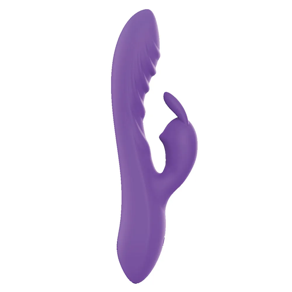 Leto Lumina Ribbed Liquid Silicone Rabbit Vibrator