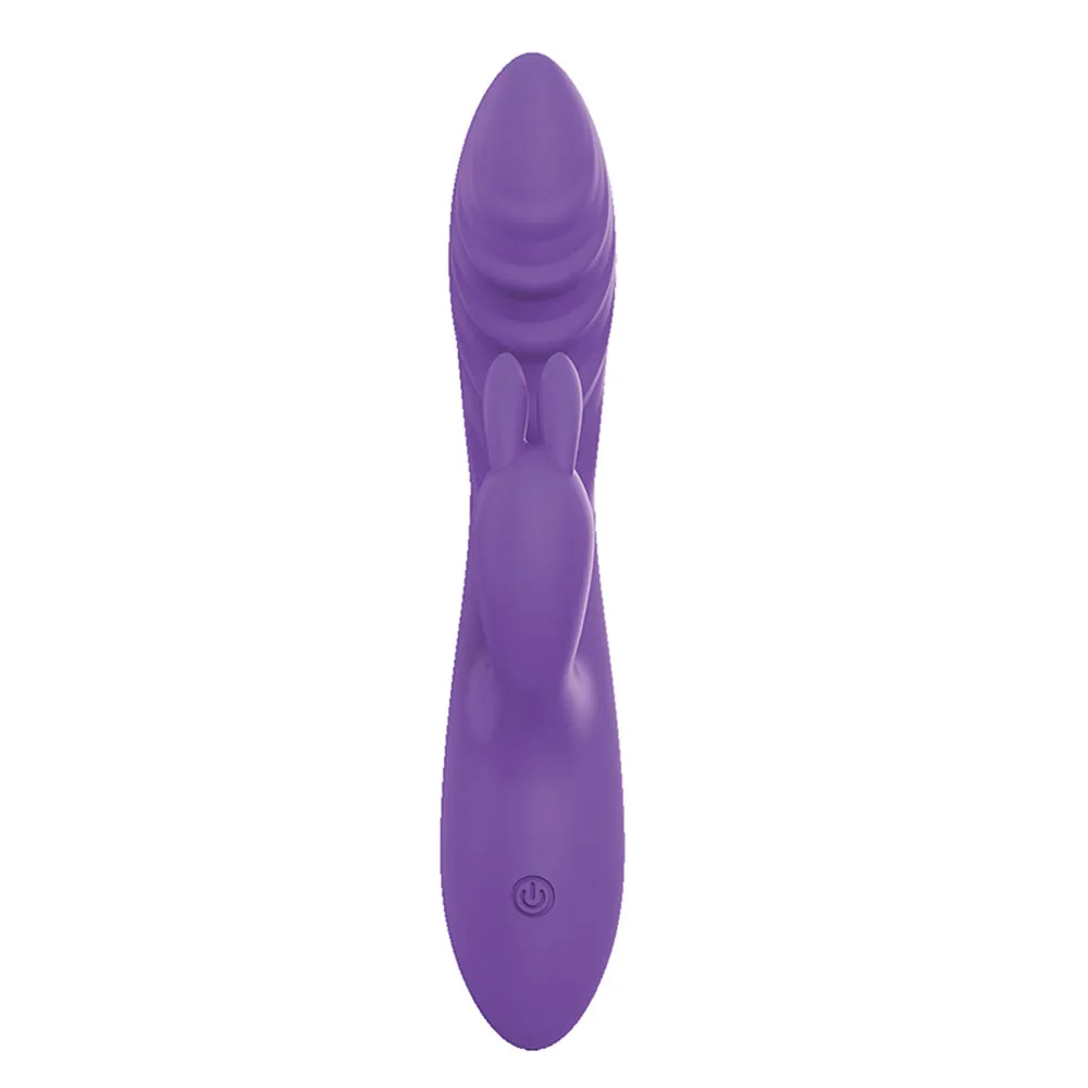 Leto Lumina Ribbed Liquid Silicone Rabbit Vibrator