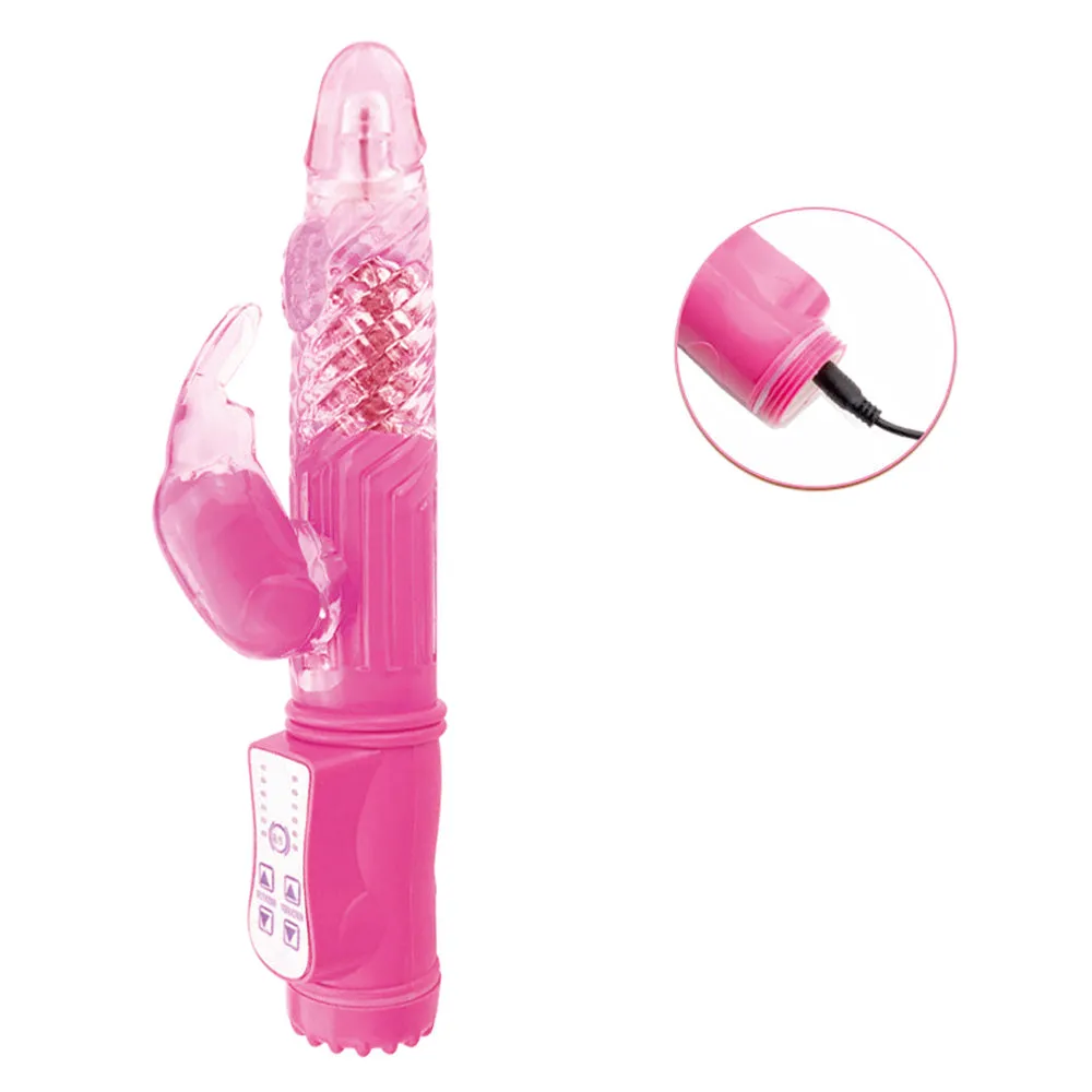 Leto Rechargeable Rotating Beads Rabbit Vibrator
