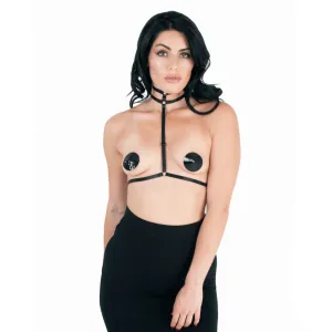 Love in Leather Double Collar Chest Harness