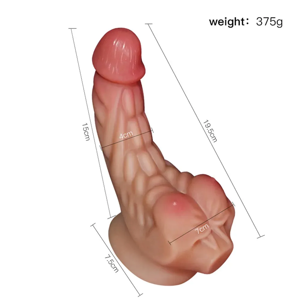 Muscle Man Silicone Real Feel Dildo
