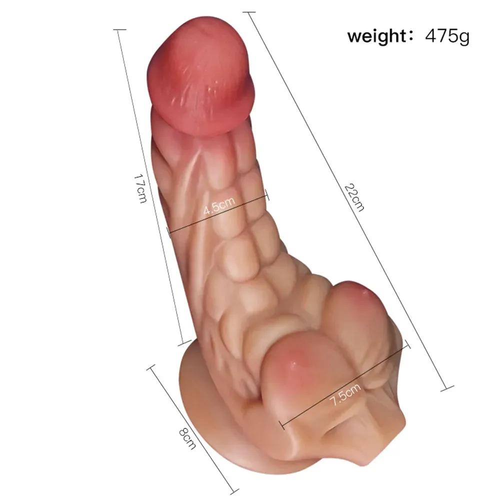 Muscle Man Silicone Real Feel Dildo