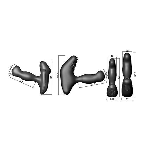 Nexus - Revo Slim Rechargeable Vibrating Prostate Massager (Black)