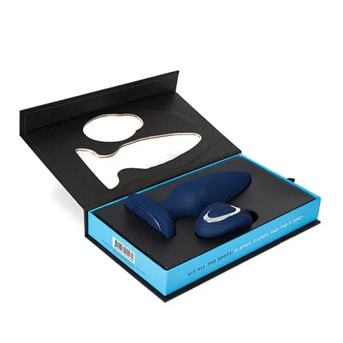 Nu Sensuelle - Andii Vertical Roller Motion Vibrating Butt Plug (Navy)
