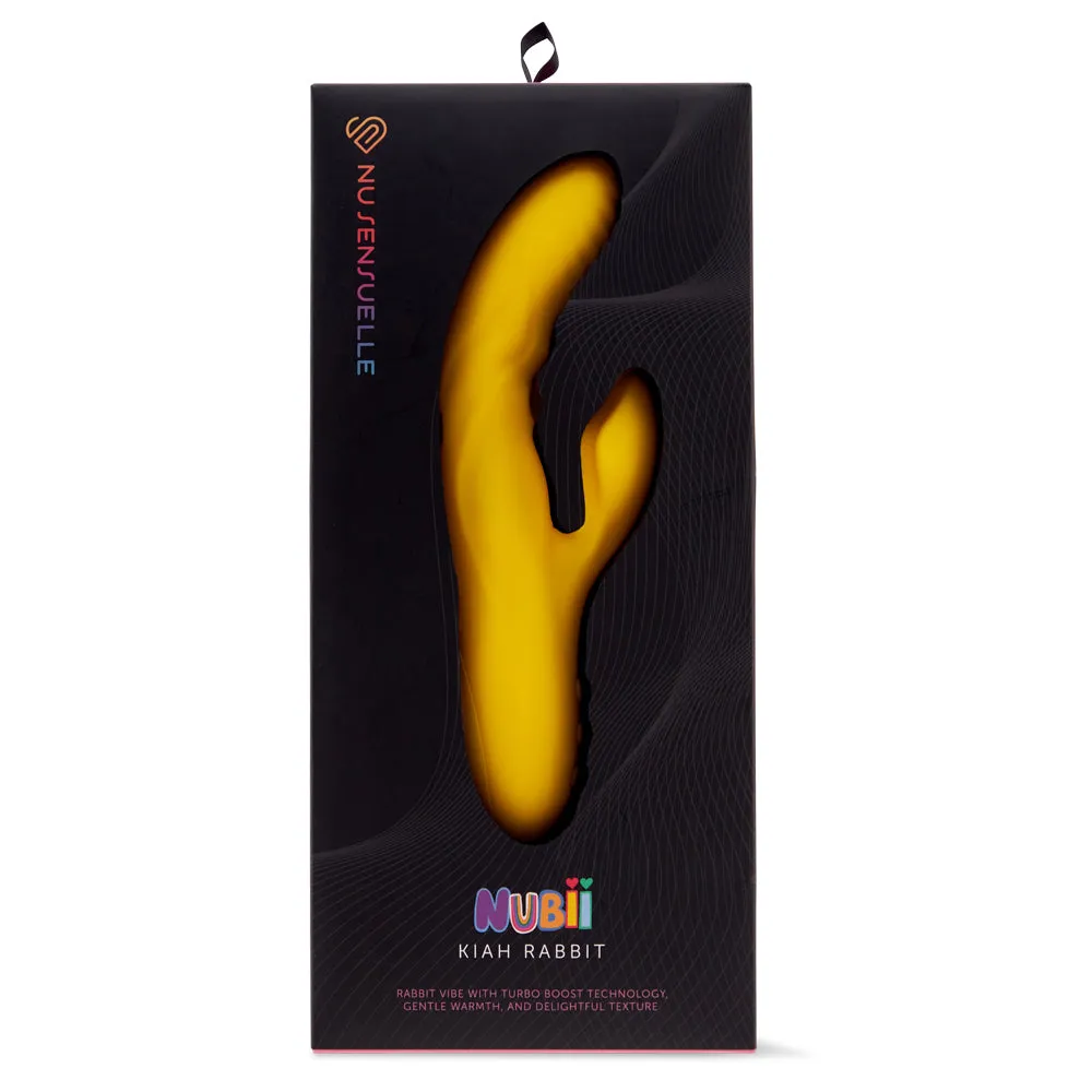 Nubii Kiah Warming Ridged Silicone Rabbit Vibrator