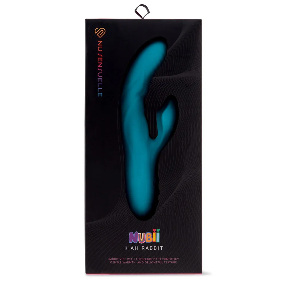 Nubii Kiah Warming Ridged Silicone Rabbit Vibrator
